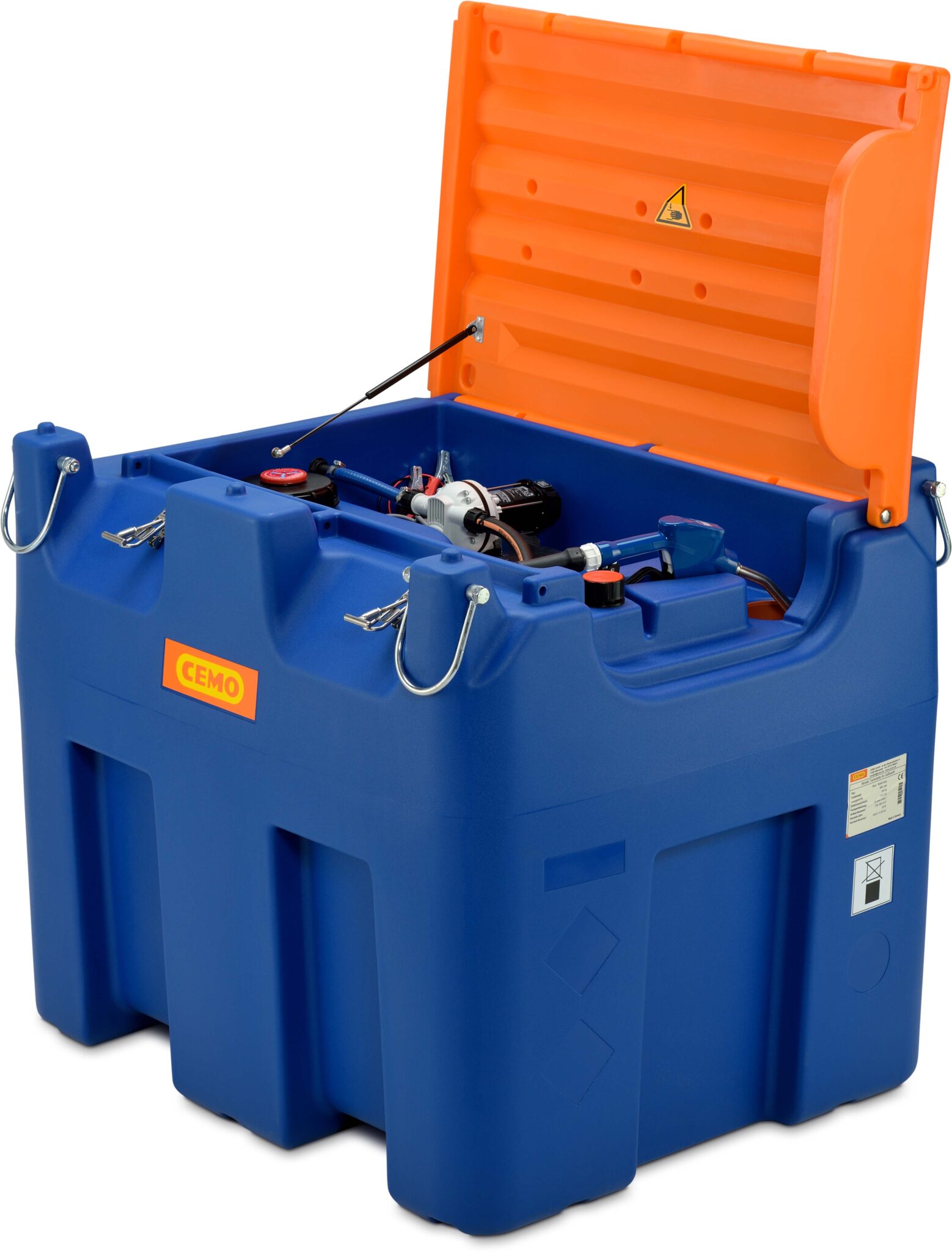 10972 01 Blue Mobil Easy 980 L mit Elektropumpe Kranoesen Klappdeckel